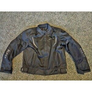 ALPHA CYCLE GEAR BREATHABLE BIKERS RIDING PROTECTION MOTORCYCLE JACKET Size XL